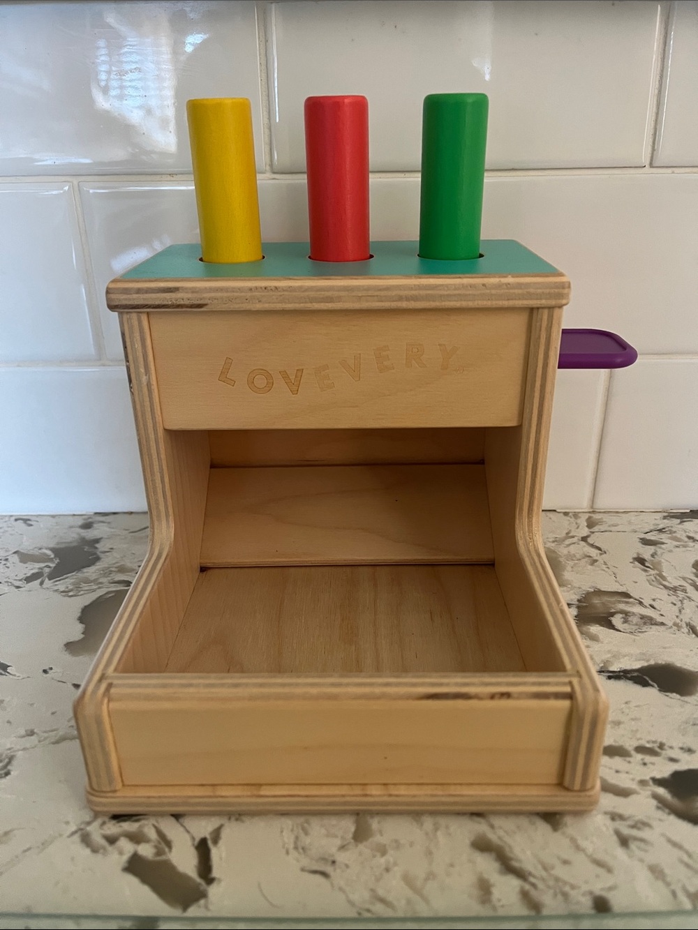Lovery Wooden Peg Drop Thinker Playkit Montessori Baby Child Toy